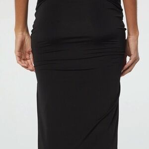The Line By K Fitted Midi Lined Slip On Maxi  Skirt